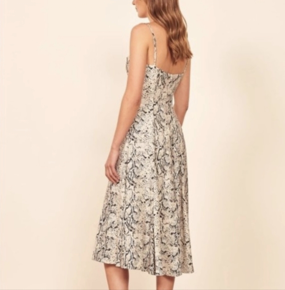 REFORMATION - Vollare Dress in Rattlesnake - Picture 6 of 14